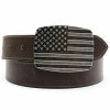 Men Cody James | Cody James Men'S Brown Stars & Stripes Western Belt Sale