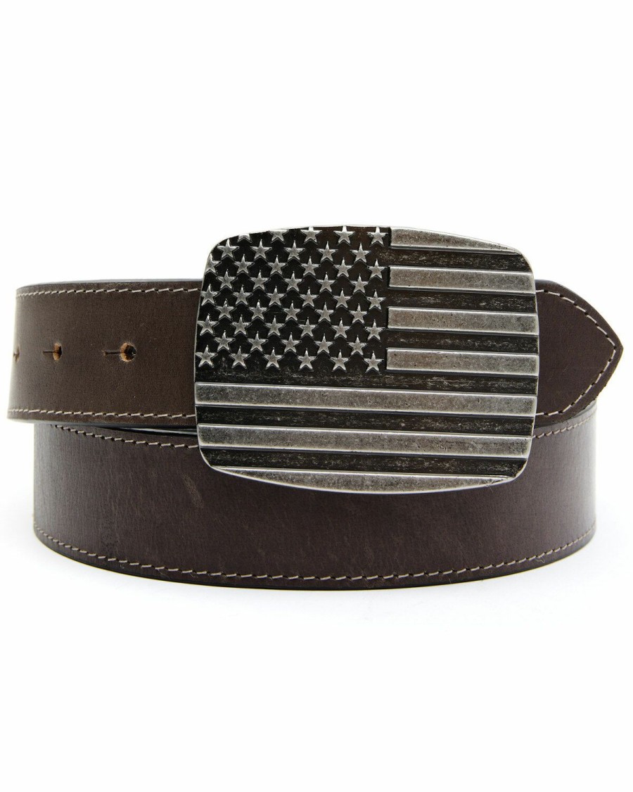 Men Cody James | Cody James Men'S Brown Stars & Stripes Western Belt Sale