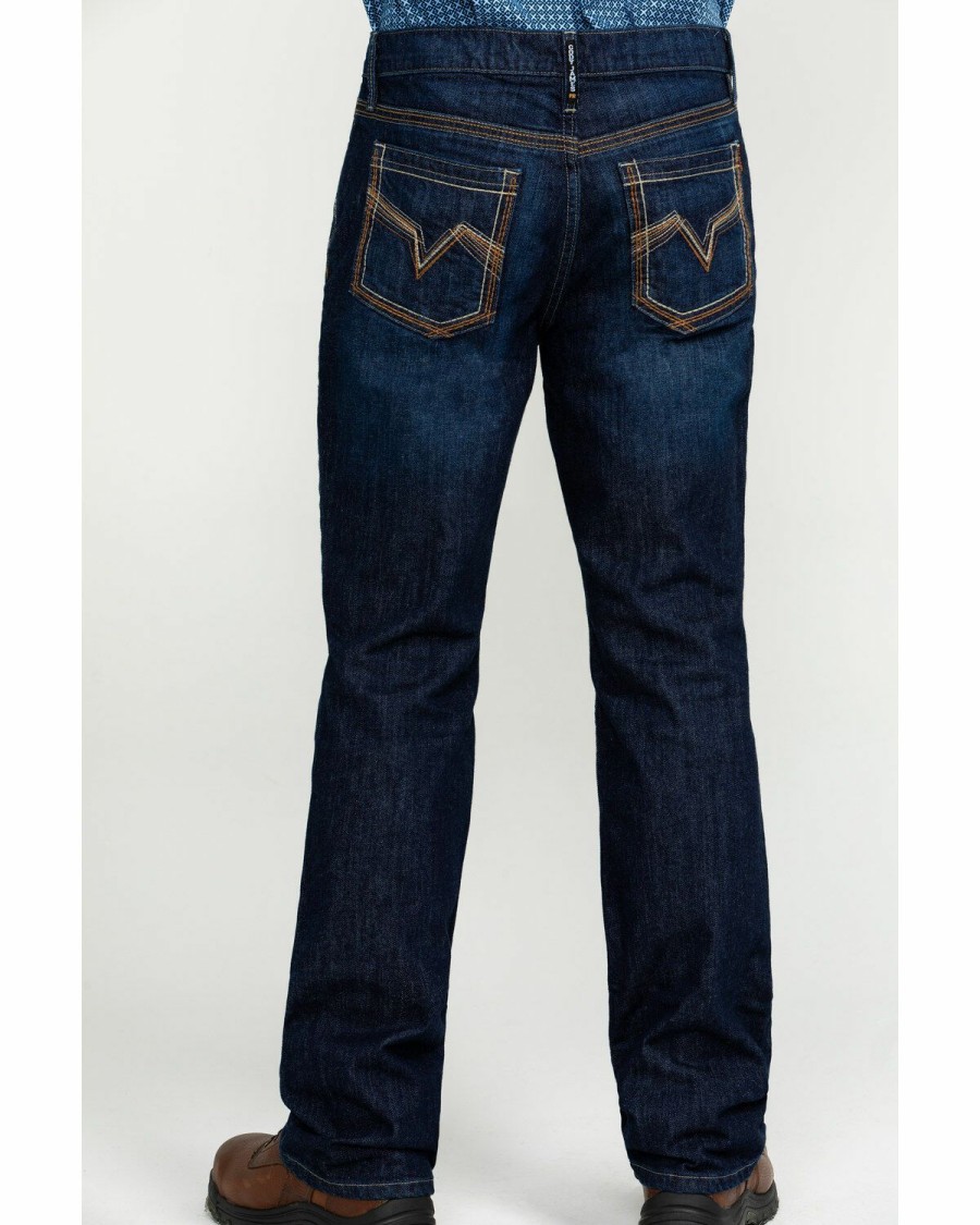 Men Cody James | Cody James Men'S Fr Millikin Dark Slim Bootcut Work Jeans Sale