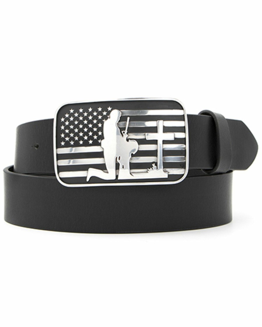 Men Cody James | Cody James Men'S Praying Cowboy American Flag Western Belt Online