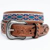 Men Cody James | Cody James Men'S Multi Color Cross Stitch Western Belt Online