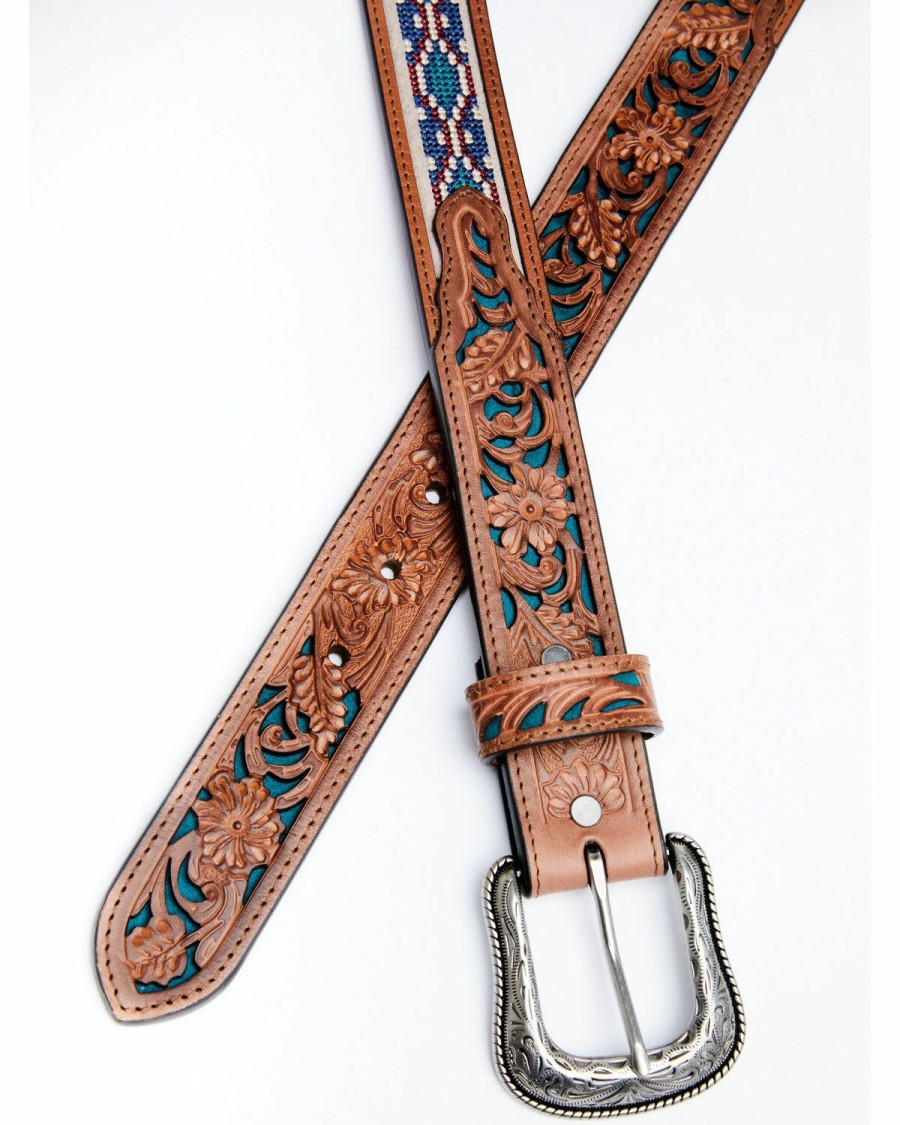 Men Cody James | Cody James Men'S Multi Color Cross Stitch Western Belt Online