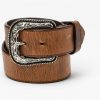 Men Cody James | Cody James Men'S Crazy Brown Billet Leather Buckle Belt Outlet