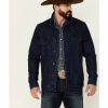 Clothing Cody James | Cody James Men'S Coasting Medium Wash Button-Front Unlined Denim Jacket Discount