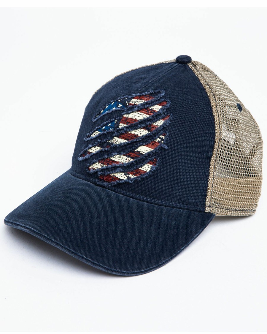 Gifts Cody James | Cody James Men'S Ripped Flag Mesh Ball Cap Outlet