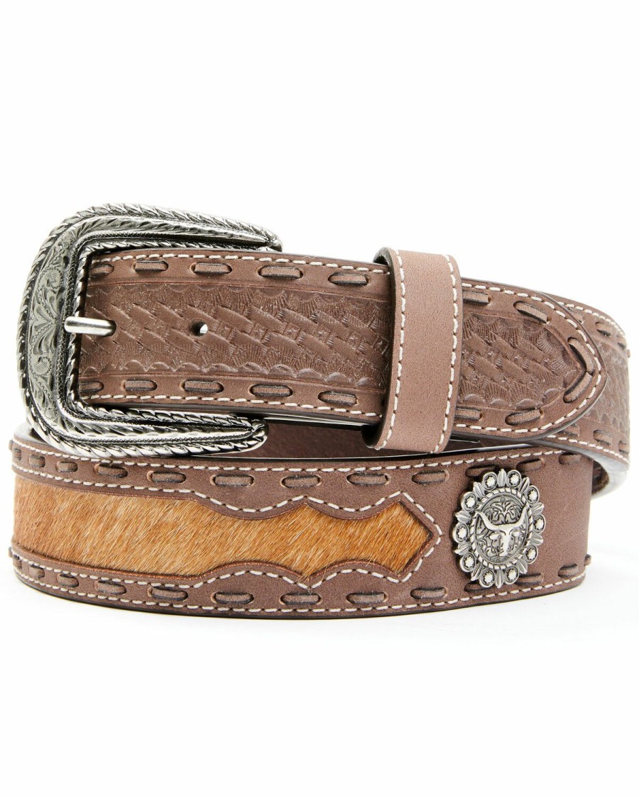 Men Cody James | Cody James Men'S Longhorn Concho Belt Sale