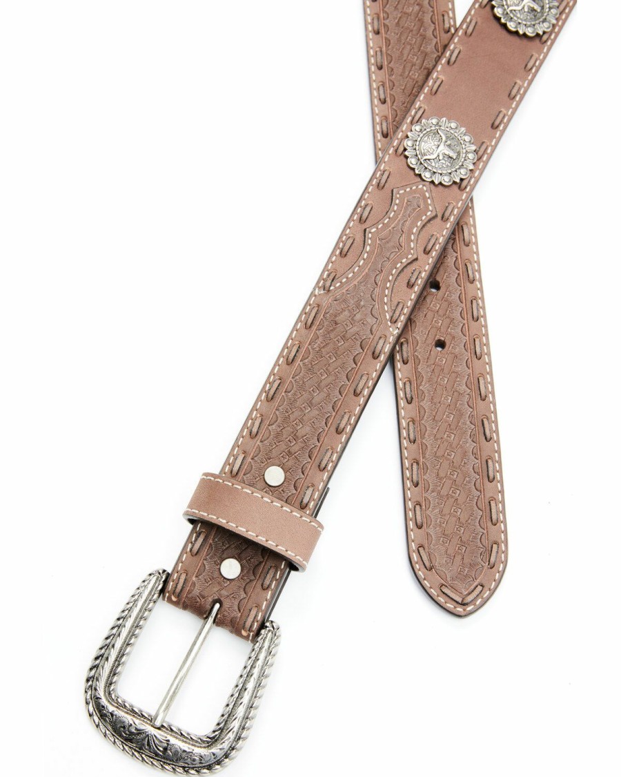 Men Cody James | Cody James Men'S Longhorn Concho Belt Sale