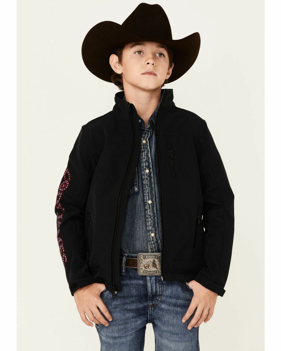 Clothing Cody James | Cody James Boys' Americana Embroidered Softshell Jacket Online