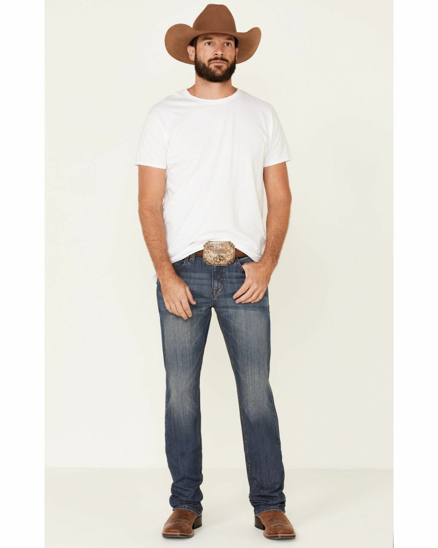 Clothing Cody James | Cody James Core Men'S Travois Medium Wash Mid Tier Stretch Slim Straight Jeans Discount