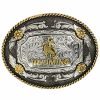 Men Cody James | Cody James Men'S Oval Wyoming Belt Buckle Discount