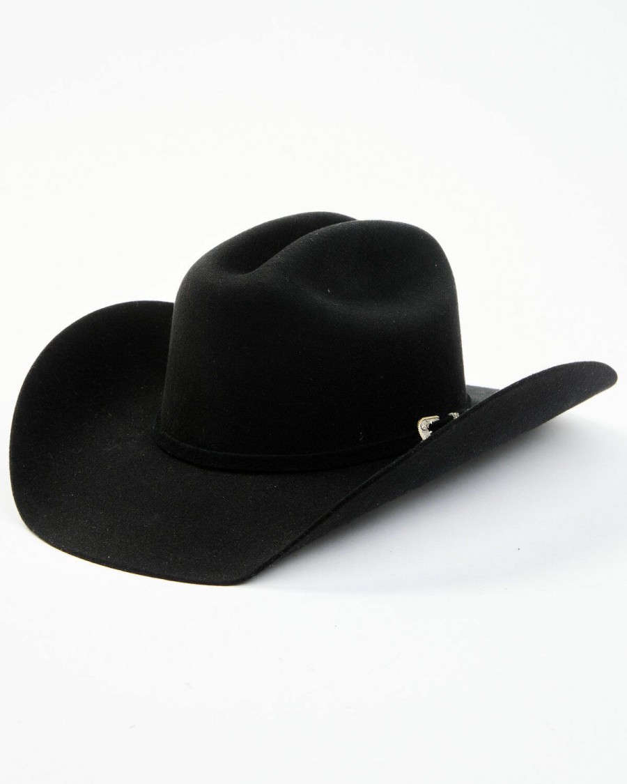 Men Cody James | Cody James Men'S 3X Black Self Buckle Band Wool Felt Western Hat Online