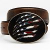 Gifts Cody James | Cody James Men'S American Flag Leather Belt Sale