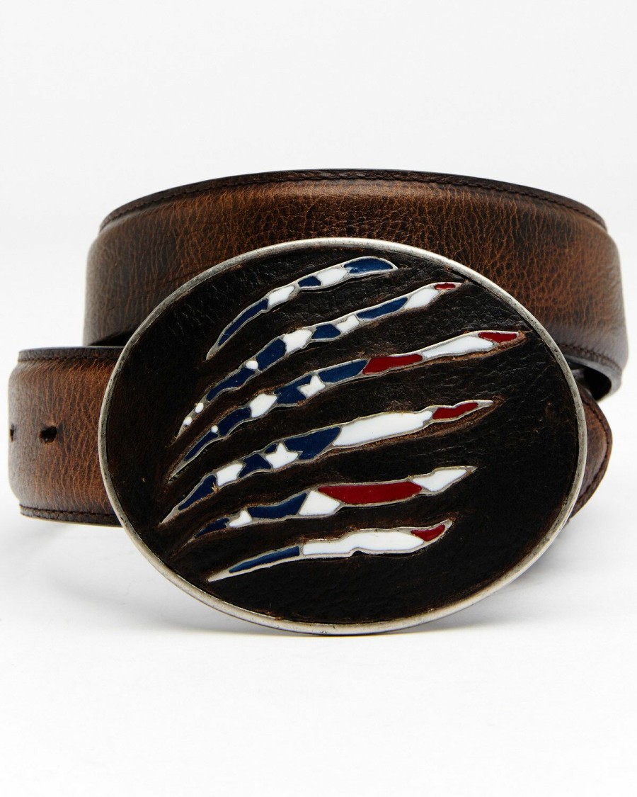 Gifts Cody James | Cody James Men'S American Flag Leather Belt Sale