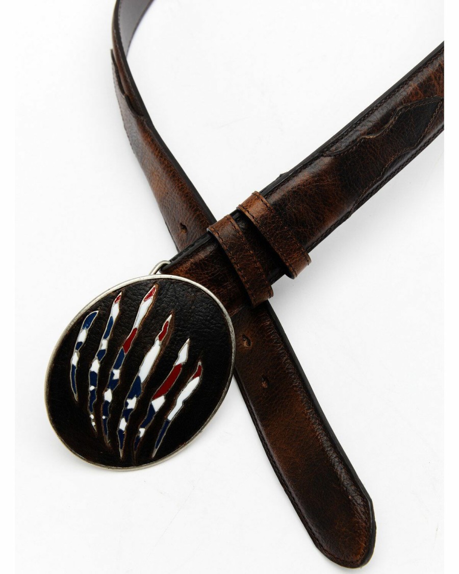 Gifts Cody James | Cody James Men'S American Flag Leather Belt Sale