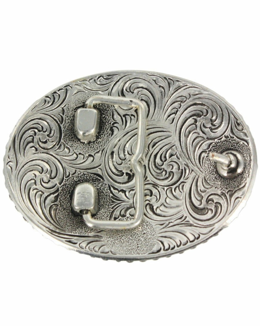 Men Cody James | Cody James Oval Long Horn Belt Buckle Discount