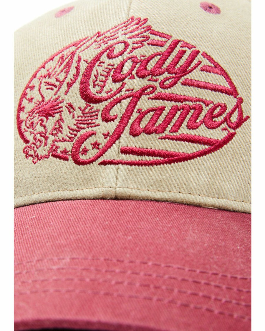 Men Cody James | Cody James Men'S Retro Eagle Circle Fleg Graphic Ball Cap Sale